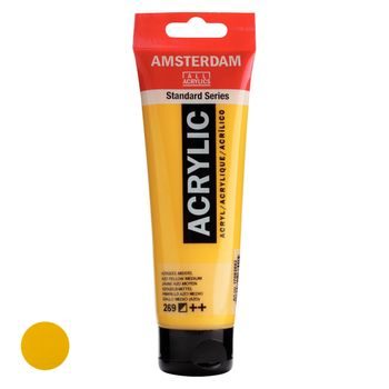 Amsterdam acrylic paint in a tube Standart Series 120 ml 269 Azo Yellow Medium