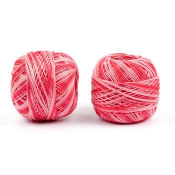 Pearl crochet yarn 85m ombre light red