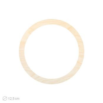 Dřevěný výřez pro Macramé kruh 12,5 cm