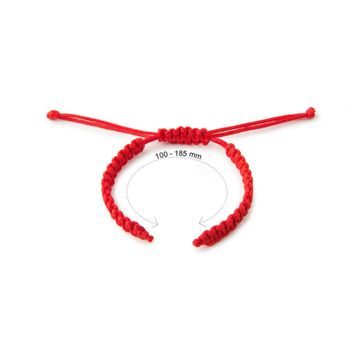 Nylon base for Shamballa bracelets 110mm red