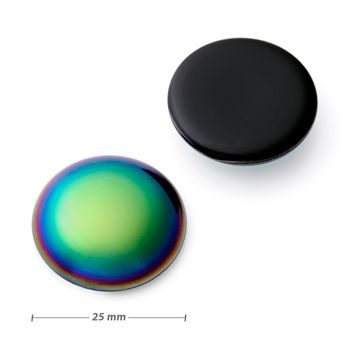 Czech glass cabochon 25mm mandarin