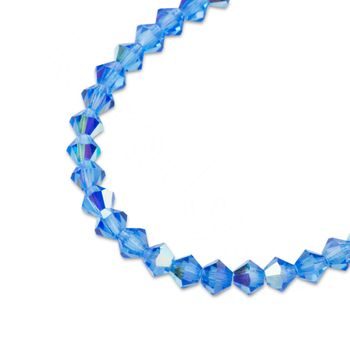 Preciosa MC bead Rondelle 3mm Sapphire AB