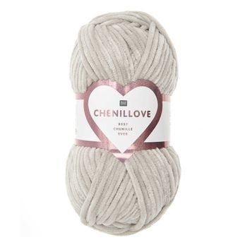 Chenille yarn Chenillove colour shade 002 ecru