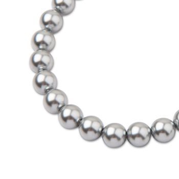 Preciosa guľatá perla MAXIMA 8mm Pearl Effect Light Grey