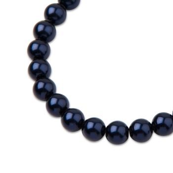Preciosa guľatá perla MAXIMA 8mm Pearl Effect Dark Blue