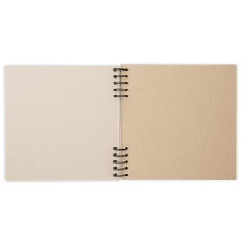 Krúžkový album na scrapbook z kraftového kartónu 36,5x32,5x4cm biely