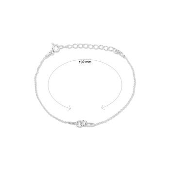 Silver bracelet for a connector No.1156
