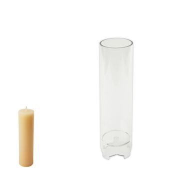 Polycarbonate candle mould in the shape of a cylinder 40x150mm