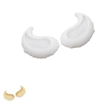 Two-piece set of silicone moulds for creative materials for bowls in the shape of angel wings