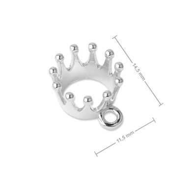 Silver pendant crown No.1030