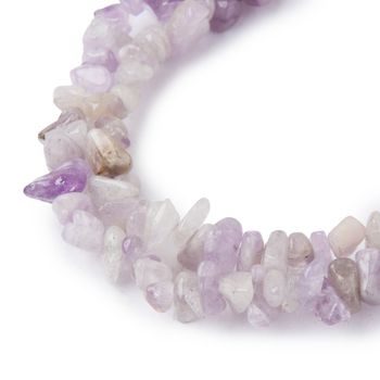 Lavender Amethyst crystal chips 80cm