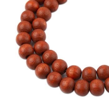 Heishi polymer beads beige and brown