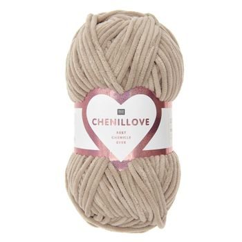Chenille yarn Chenillove colour shade 011 beige