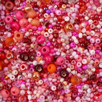 PRECIOSA mix of seed beads pink
