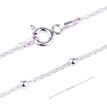 Silver chain with a clasp 40cm No.1261