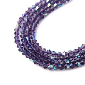 Cínové perle 4mm Tanzanite AB