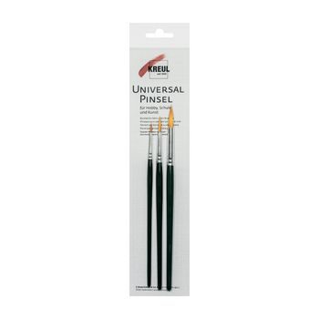 Paint brushes set KREUL universal round 3pcs