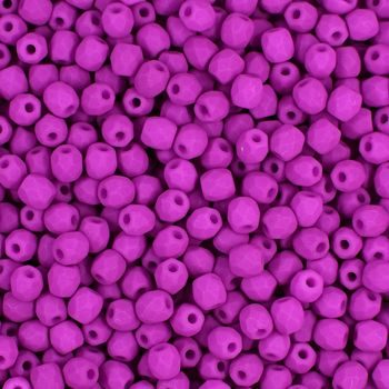 Brúsené koráliky 3mm Neon Dark Purple