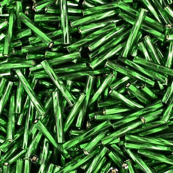 PRECIOSA glass tubes twisted 15mm green