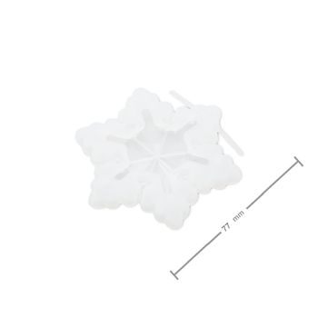 Silicone mould for casting creative clay snowflake No.3