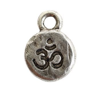 Nunn Design pendant The Om 12,5x9mm silver-plated