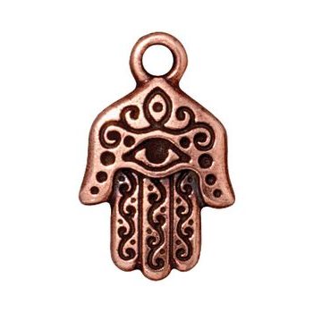 TierraCast pendant Hamsa Hand antique copper