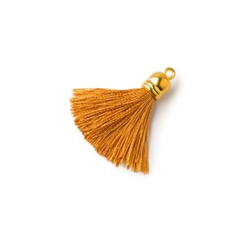 Silk tassel 3cm brown