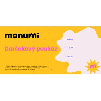 Darčekový poukaz pro Manumi.sk € 20