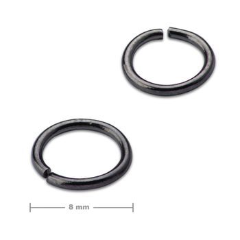 Jump ring 8mm anthracite