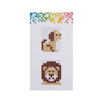 Pixel keychain set animals 3pcs