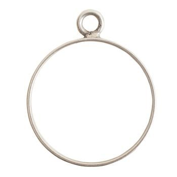 Nunn Design circular frame 31x25mm silver-plated