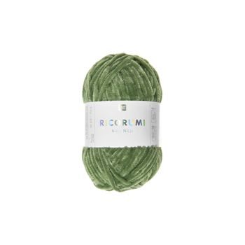Chenille yarn Ricorumi Nilli Nilli colour shade 019 green