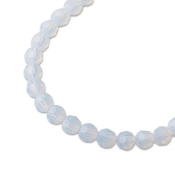 Preciosa MC perle kulatá 4mm White Opal