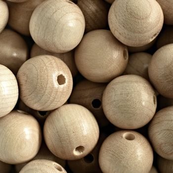 Wooden raw beads 40mm