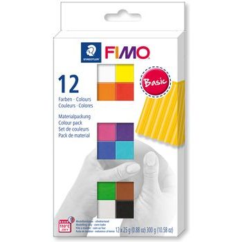 FIMO Soft set of 12 colours 25g Basic