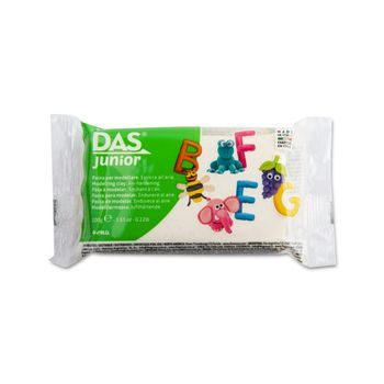 DAS Junior Self-hardening clay 100g white