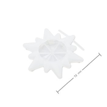 Silicone mould for casting creative clay snowflake No.4