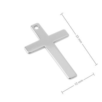Strieborný prívesok kríž č.1133