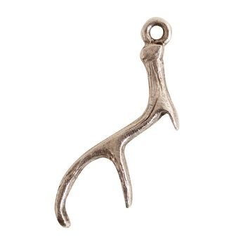 Nunn Design pendant deer antler 28,5x9mm silver-plated