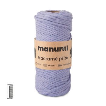 Macramé cord twisted 3mm light purple