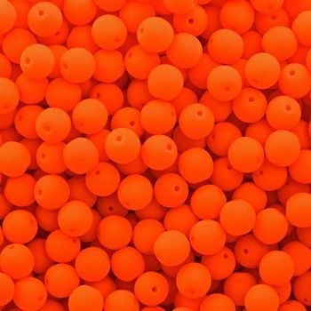 Mačkané korálky Estrela NEON 4mm oranžové