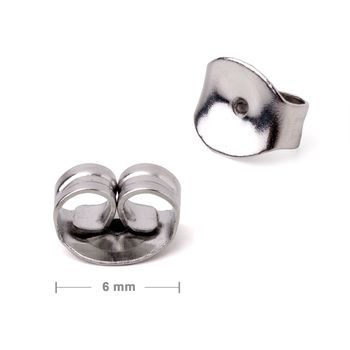 Stainless steel 316L butterfly earnut 6mm