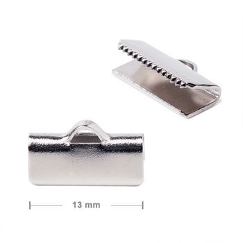 Stainless steel 316L jewellery ribbon clamp 13mm