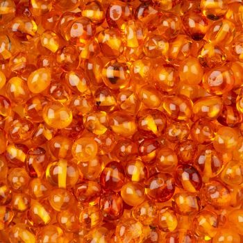 Amber bead round 6mm cognac