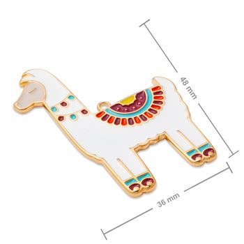 Manumi pendant lama 48x36mm gold-plated