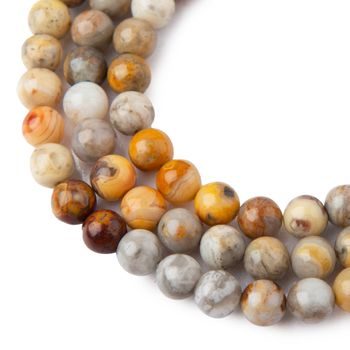 Lace Agate beads 8mm