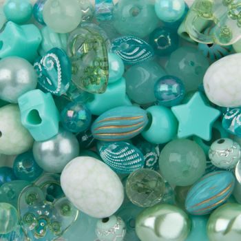 Plastic beads pearl imitation 14mm