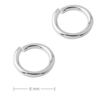 Silver jump ring 6 mm No.558