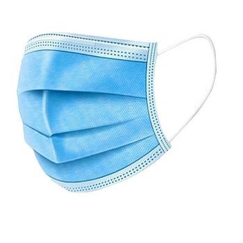 Disposable surgical mask from non-woven fabric 175x95mm