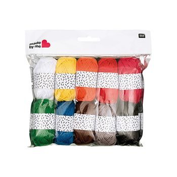 Set of skeins for crocheting cotton 10pcs Classic